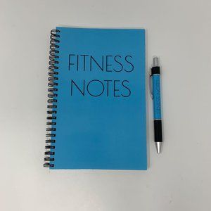 Fitness Notes Lined Notebook with Matching Pen